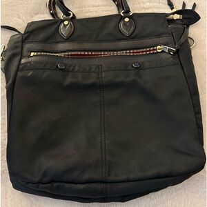 MZ Wallace black nylon handbag.